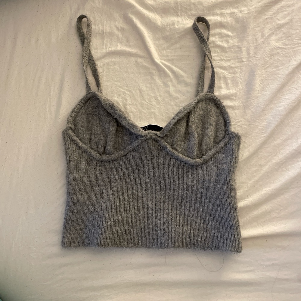 nwot zara gray top